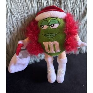 M&M's 2002 Plush Doll I‎ Love Shopping Christmas